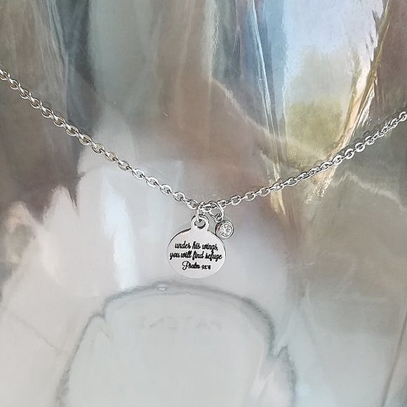 Christian Bible Verse Scripture Necklace - Picture 3 of 3